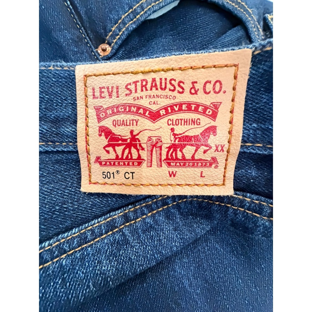 Levi's 501 CT Customized & Tapered Button Fly 100% Cotton Jeans 34 /‎ 29 - Picture 3 of 8